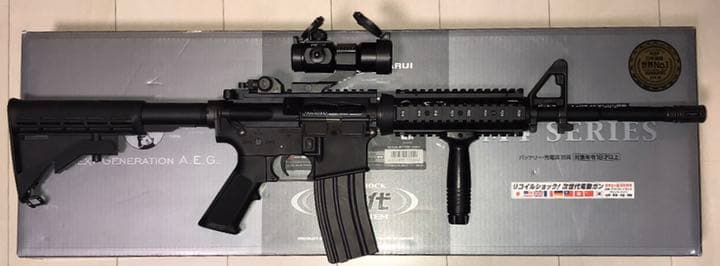 美品　東京マルイ　次世代Ｍ４Ａ１ カービン　RAS (MWSカスタム)