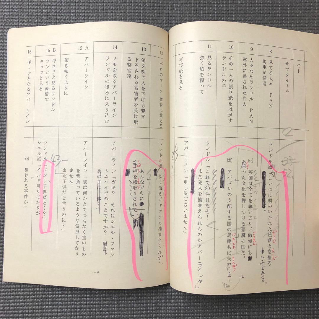 黒執事 第13話『その執事、居候』 アニメ 台本