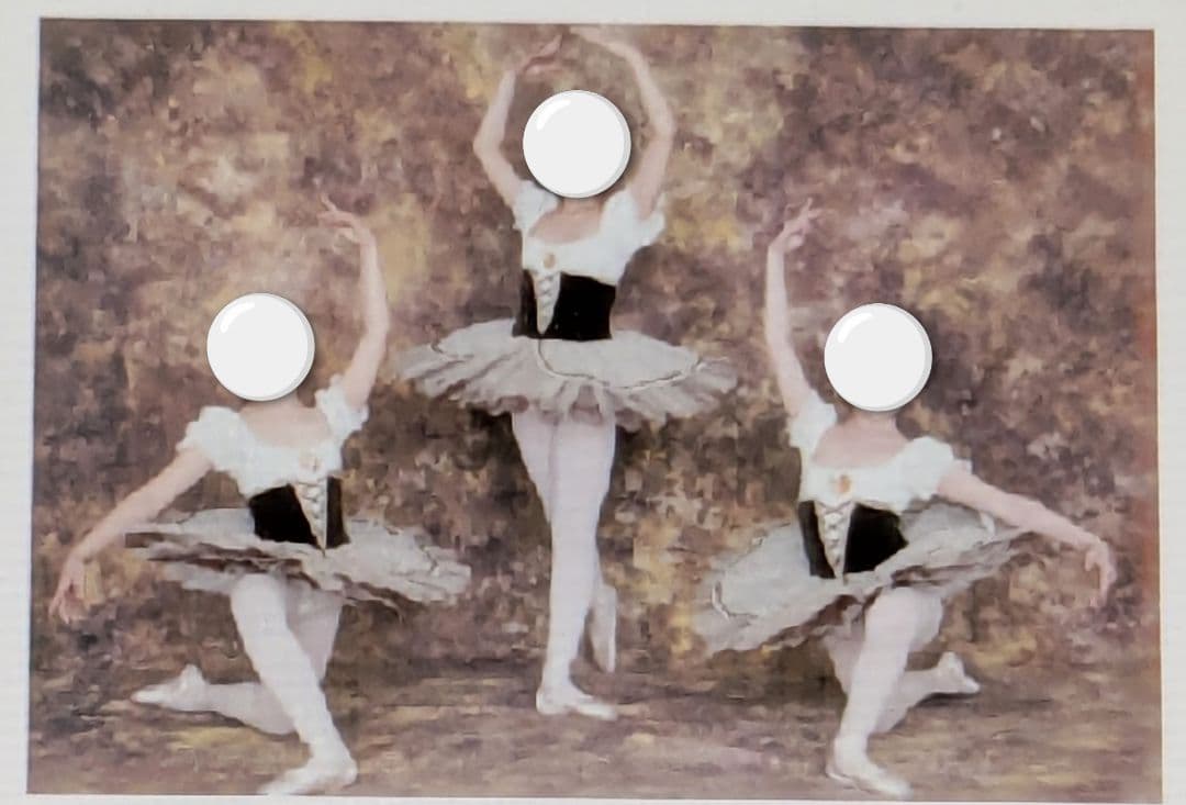 バレエ衣裳/ジュニア 茶&ベージュチュチュ　3着セット 頭飾り付き