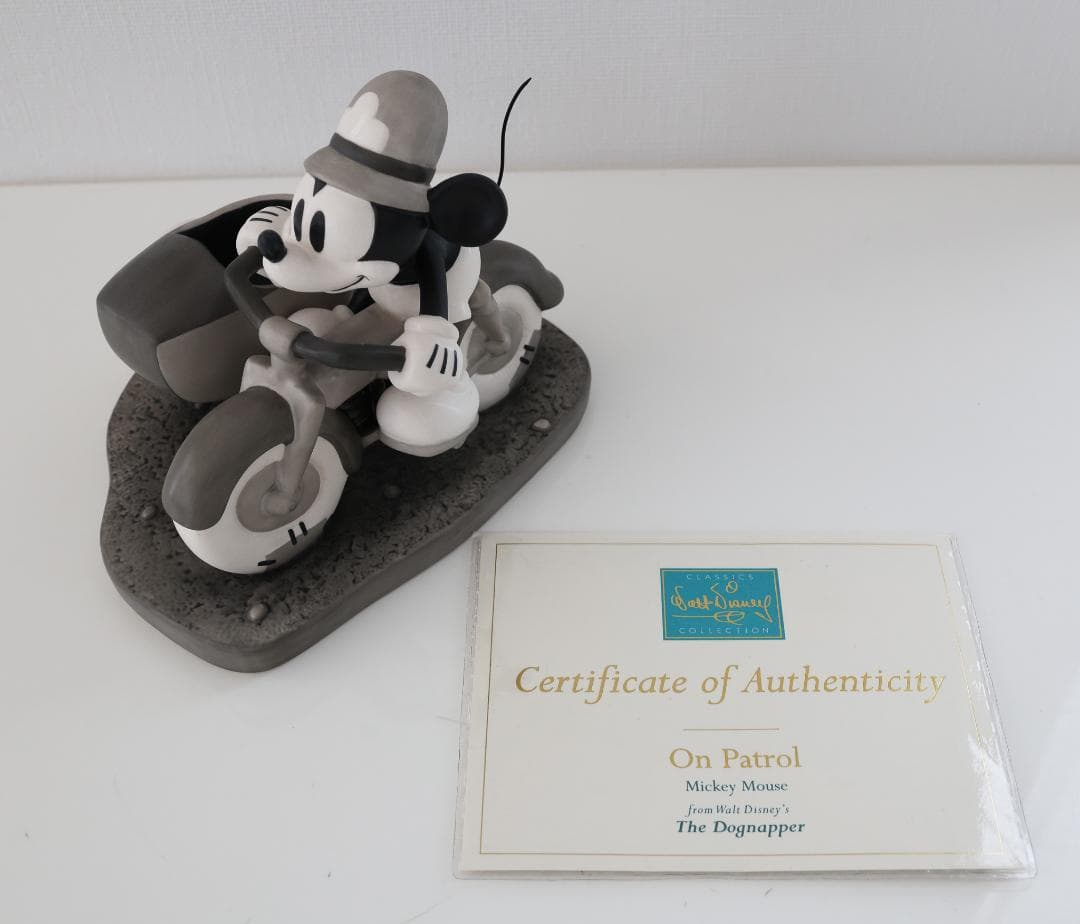 WDCC　オンパトロール　ミッキーマウス　ミッキーの犬泥棒　陶器製フィギュア