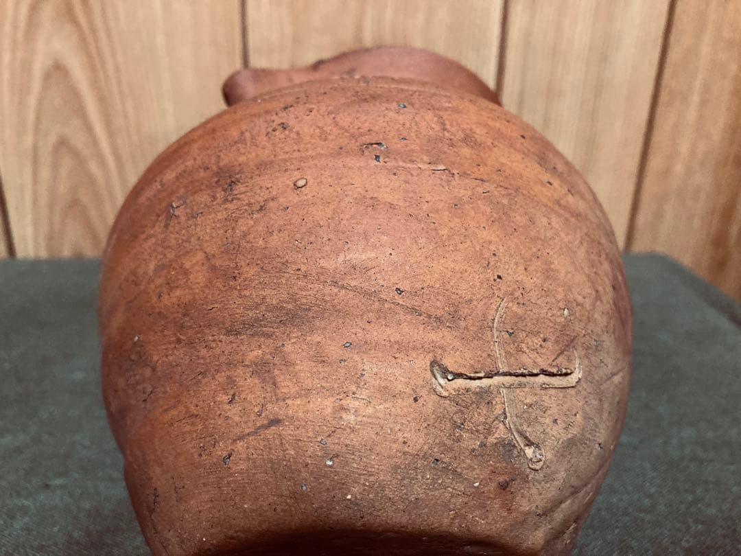 古備前 江戸中期頃 雀口 小壺 (検索 酒器 徳利