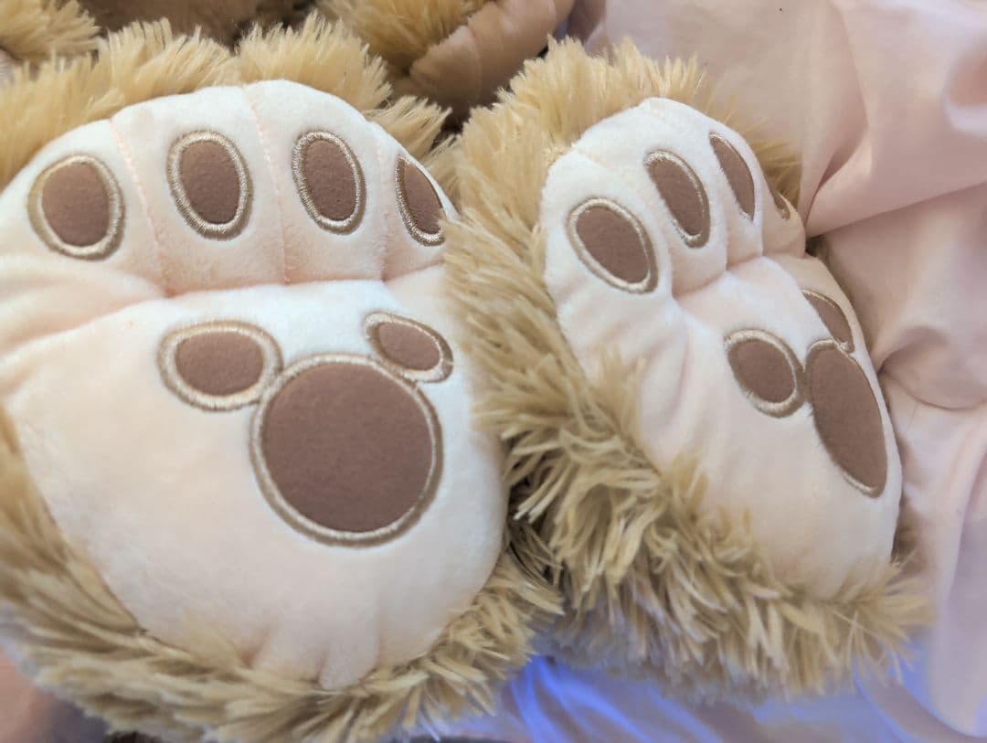 TDS☆旧タグ 白タグダッフィー 70センチ☆ビーズ