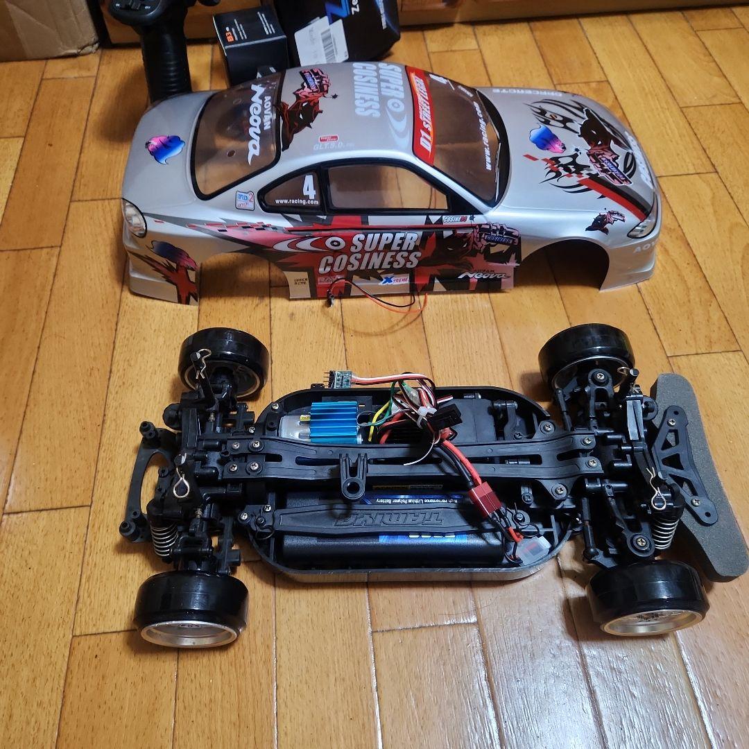 タミヤ ドリフト ラジコン フルセット　TT01　シルビア　ボディ　　　tt02