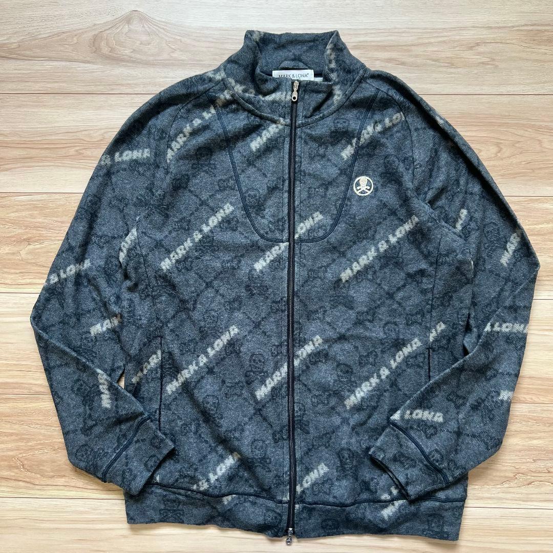 MARK＆LONA マークアンドロナ　フリース　ジャケット　総柄　ゴルフ　メンズ