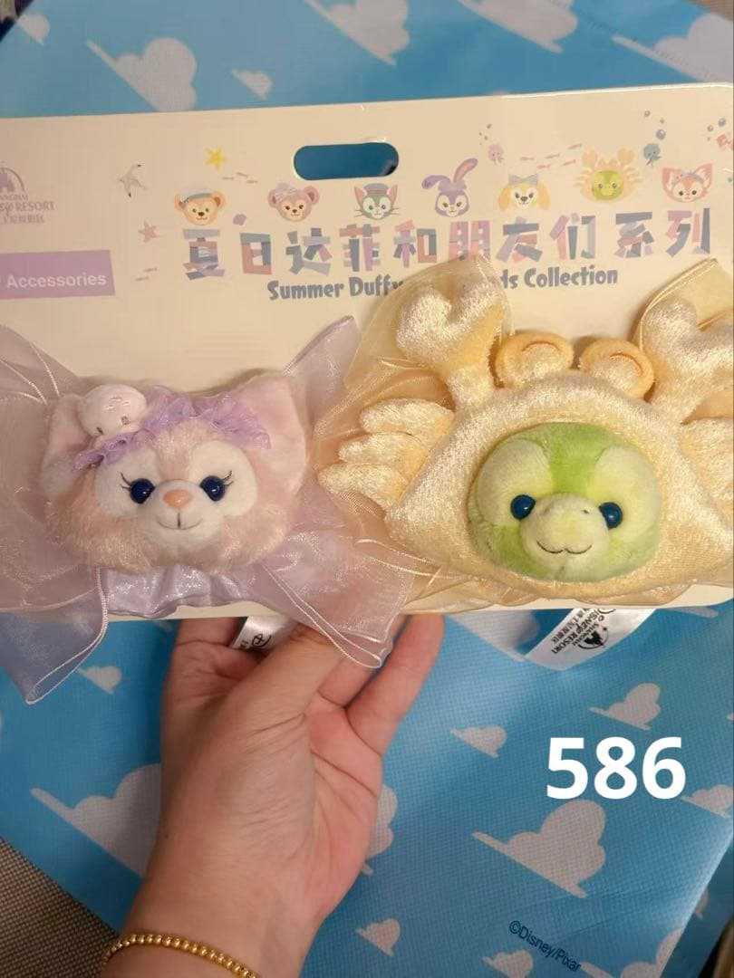 専用③お顔厳選　上海ディズニー　サマー　ダッフィー　SSぬいぐるみ5282