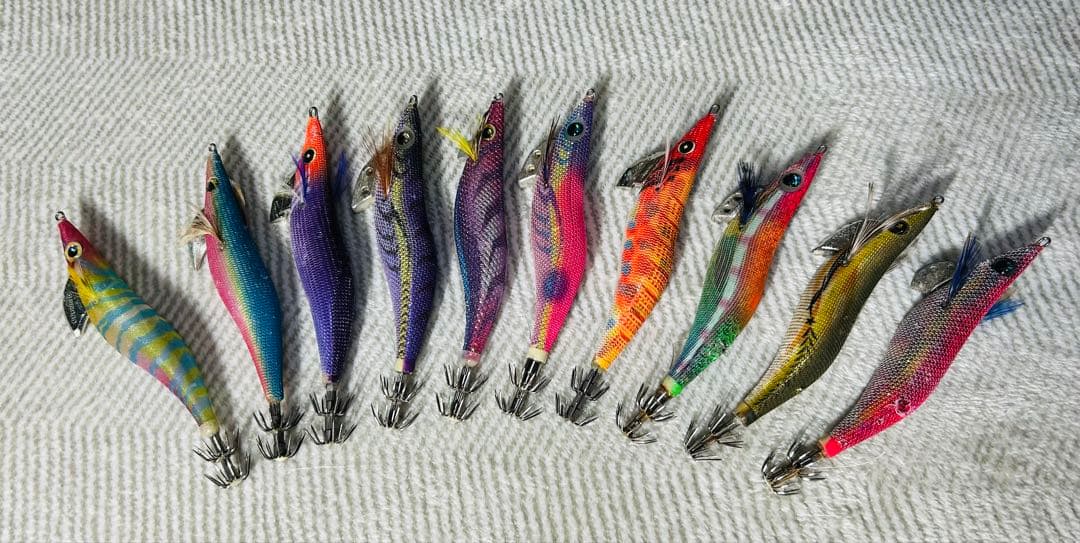 KOKO♡まとめ買い値下げ可能 エギング引退セット　エギ、バック、ケース