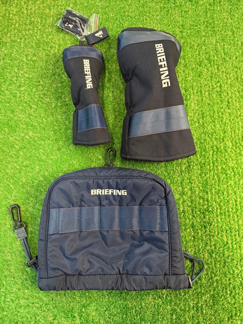 BRIEFING GOLF キャディバッグ　ヘッドカバーセット