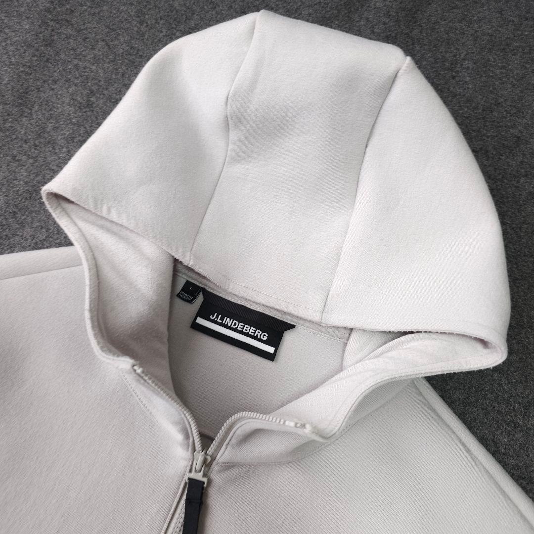 ジェイリンドバーグ ダンボールニット 長袖ゴルフジップブルゾンジャケット L