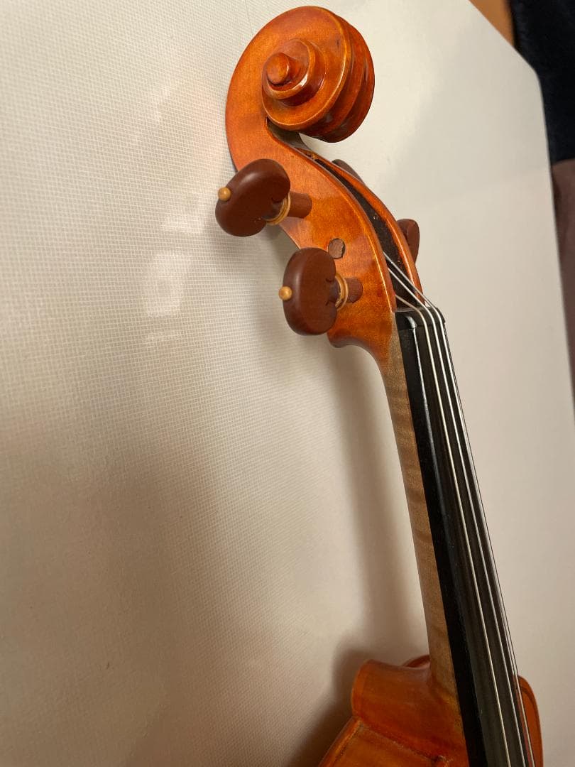 西ドイツ製 バイオリン 美しいワンピースバック ４／４サイズ 駒調整済み