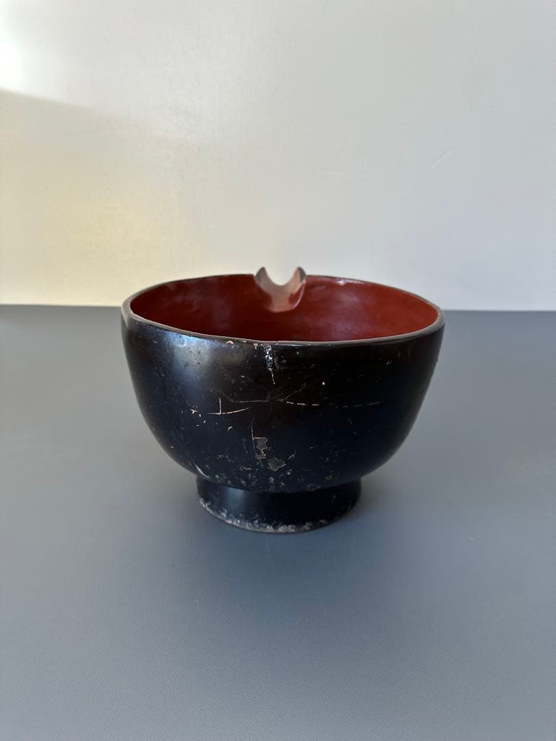 朽木　片口　酒上　酒器　漆器　江戸時代〜明治時代頃