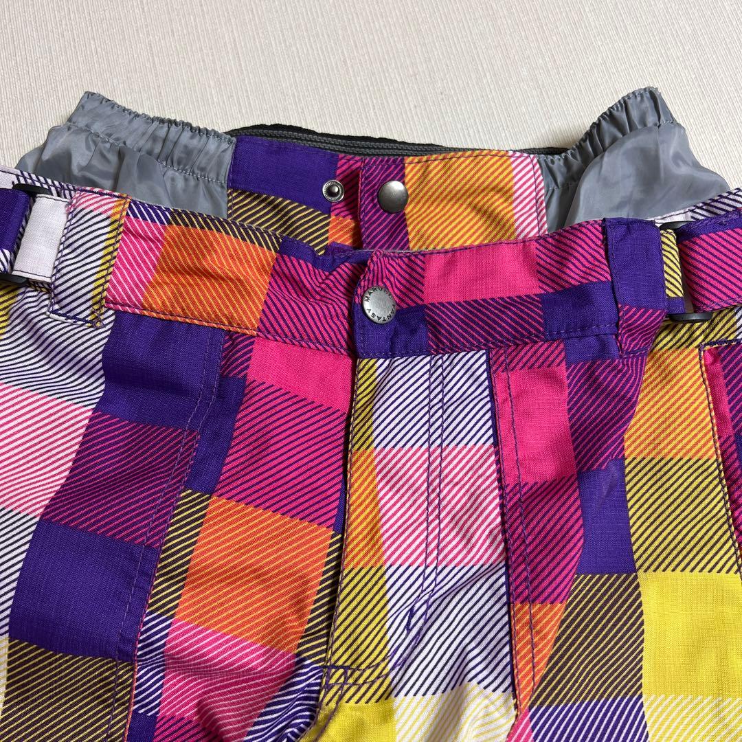 スノーボード　ピンク　ウェア　チェック柄　パンツ　セット