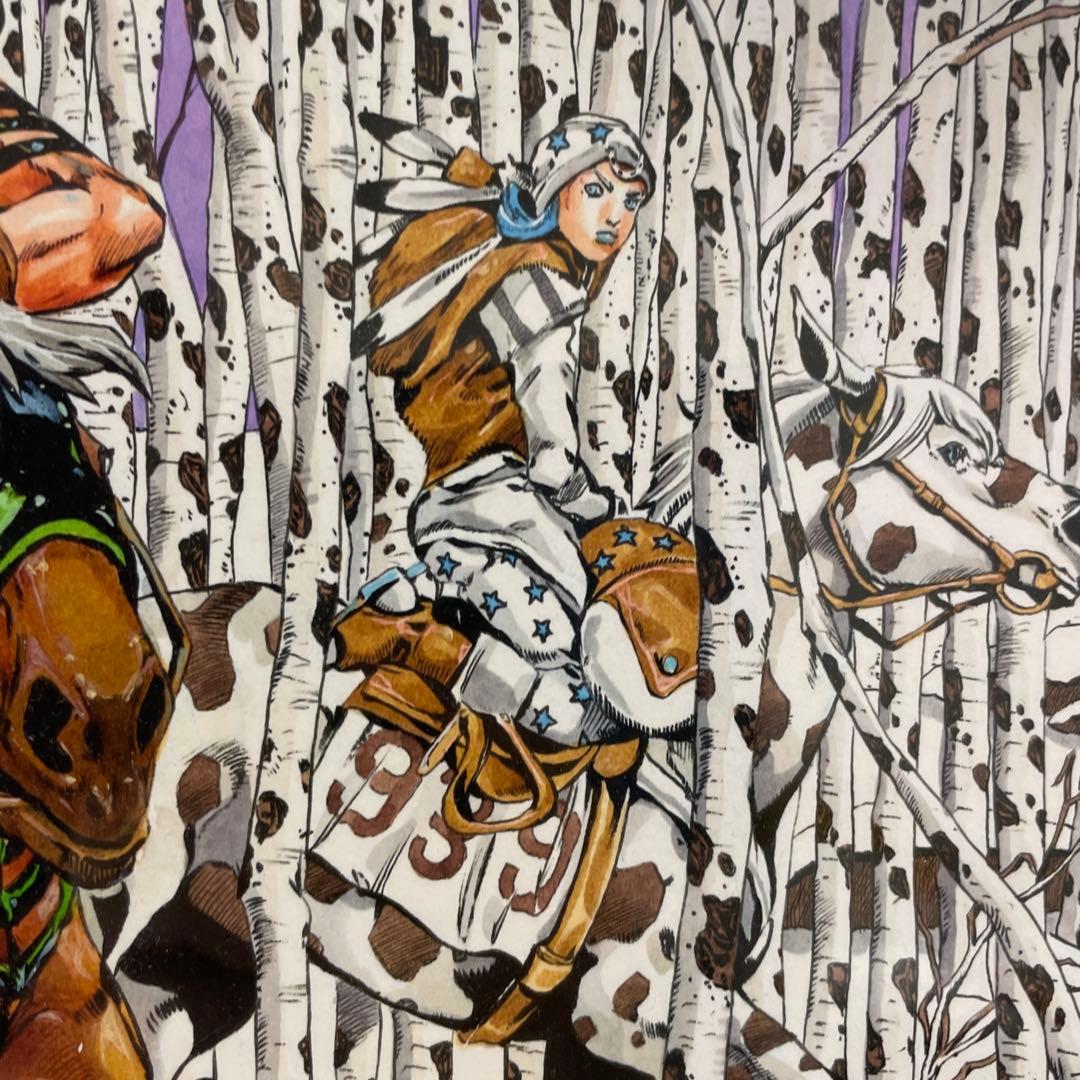 ジョジョ展　複製原画　ジャイロ　ジョニイ　7部