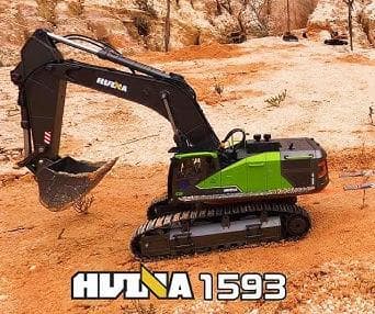 HUINA 1593 1/14サイズパワーショベルラジコン　アタッチメント付き