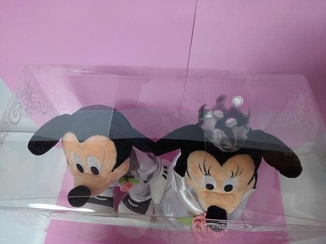 レア☆ミッキーマウス&ミニーマウス☆ウェディングぬいぐるみ☆新品未使用ケース付き
