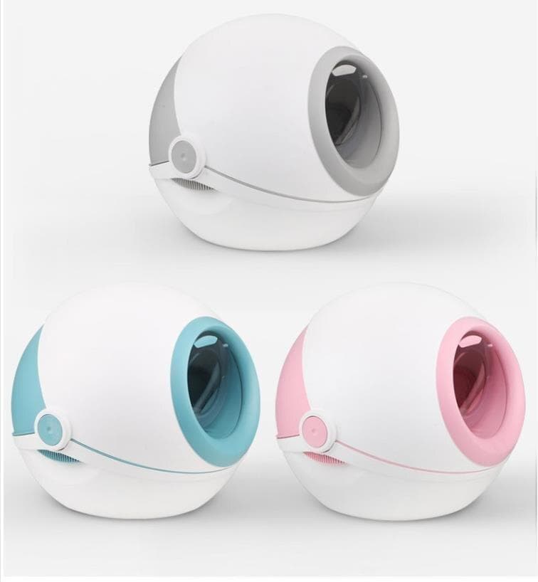 猫用トイレ 球形 完全密閉型 猫トイレ 脱臭機能付き 取り外し可能