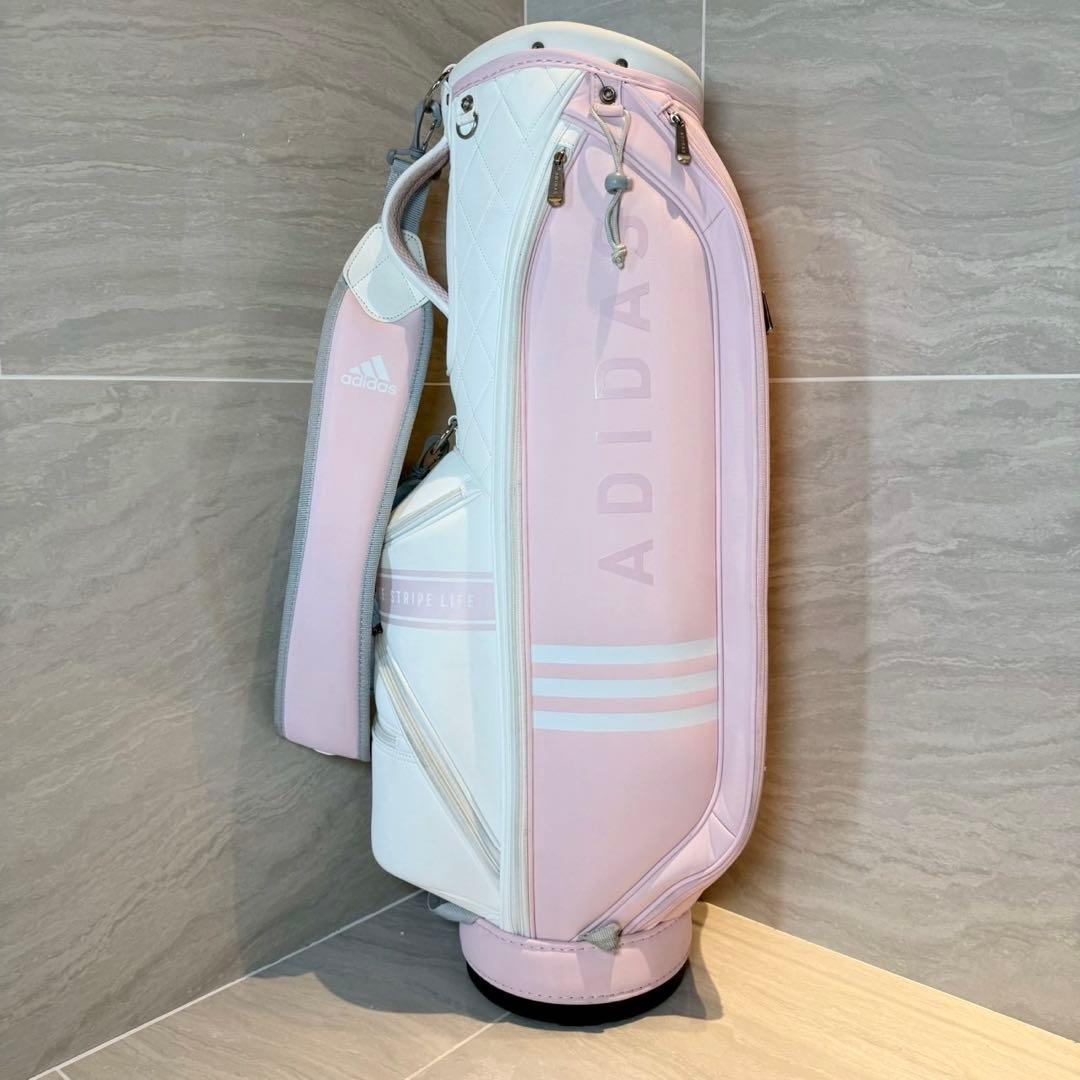 ADIDAS スリーストライプ　キャディバッグ