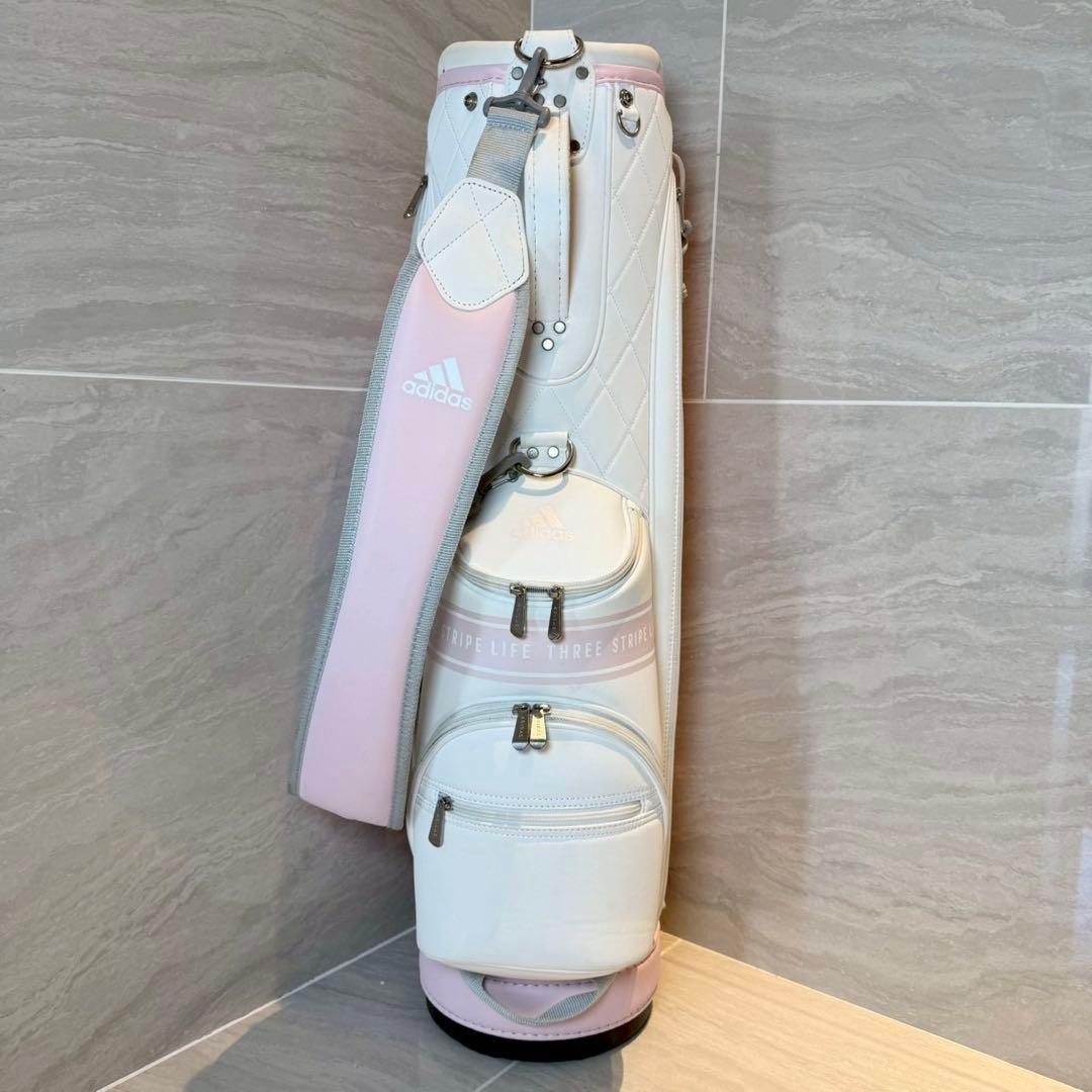 ADIDAS スリーストライプ　キャディバッグ