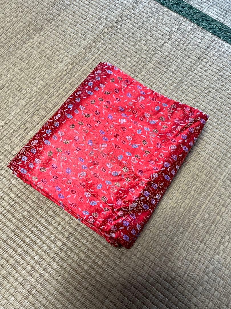 13絃用 琴袋(丸袋) 赤系　柄物　厚手　少し厚手