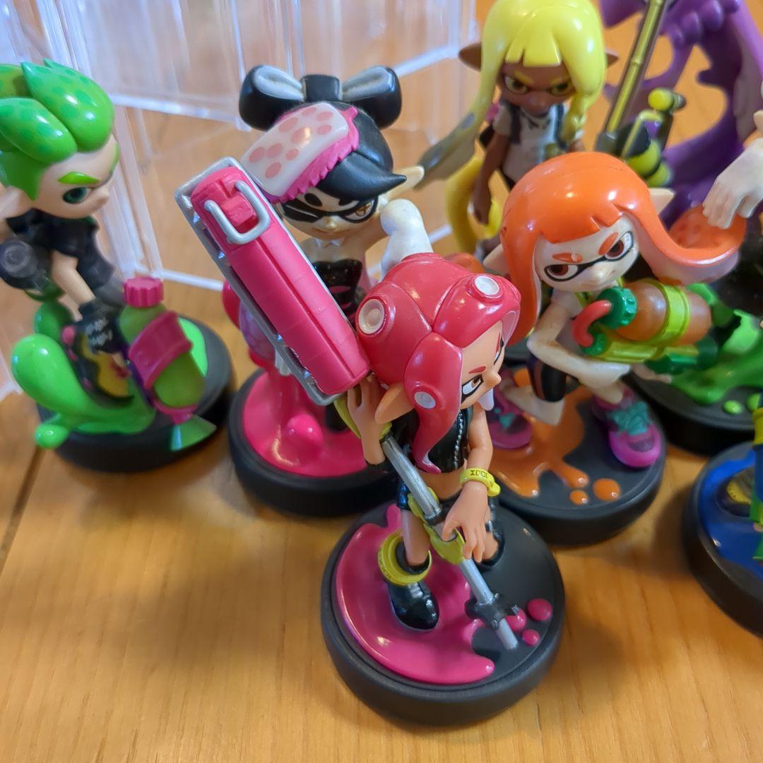 スプラトゥーン フィギュア 14体セット　セリアケース