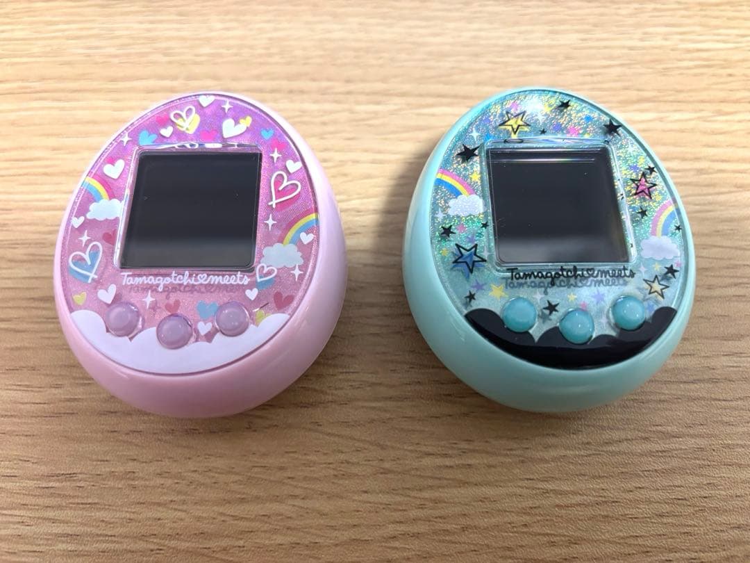 たまごっちみーつ　メルヘンみーつ(ピンク)、まじかるみーつ(グリーン) セット