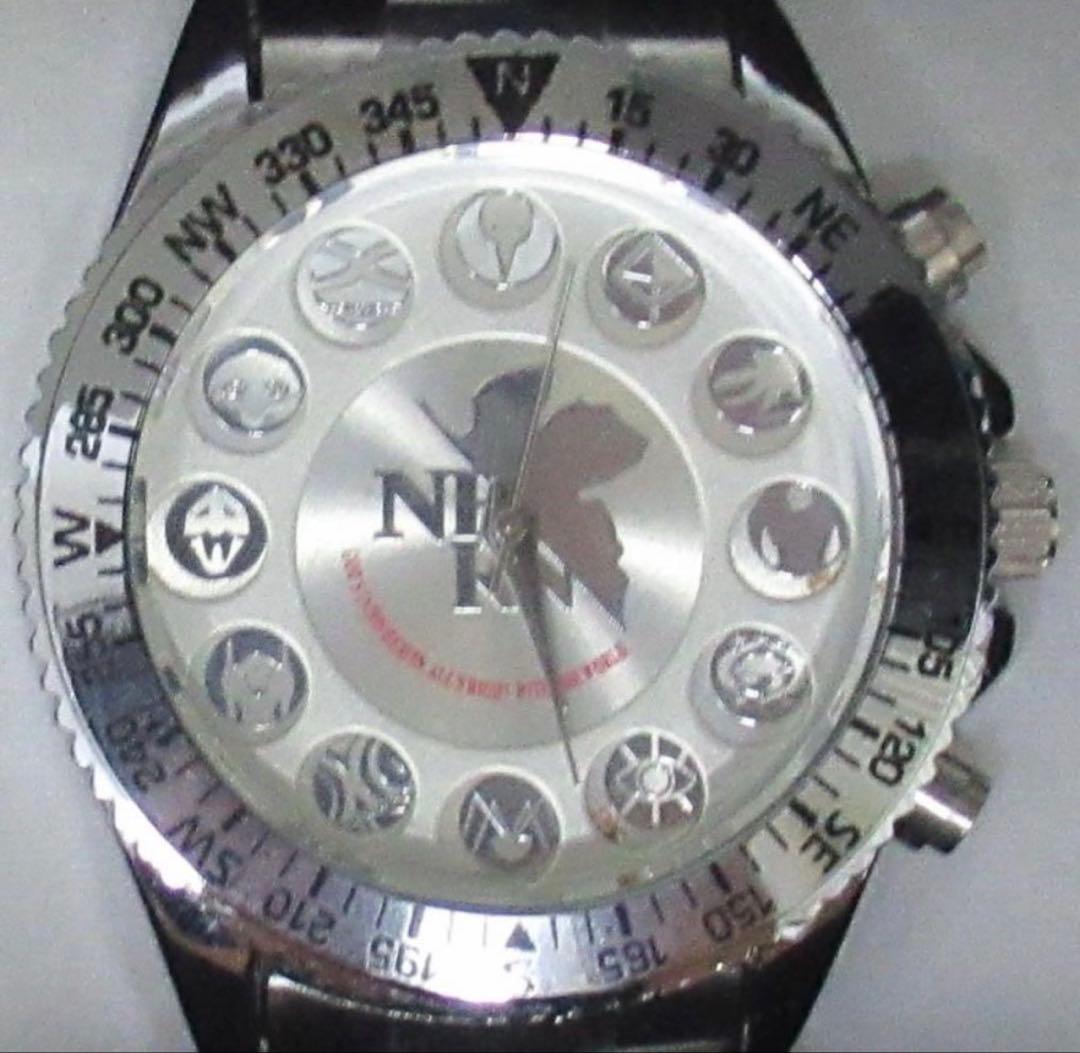 エヴァンゲリオン クロノグラフ 腕時計 シルバー