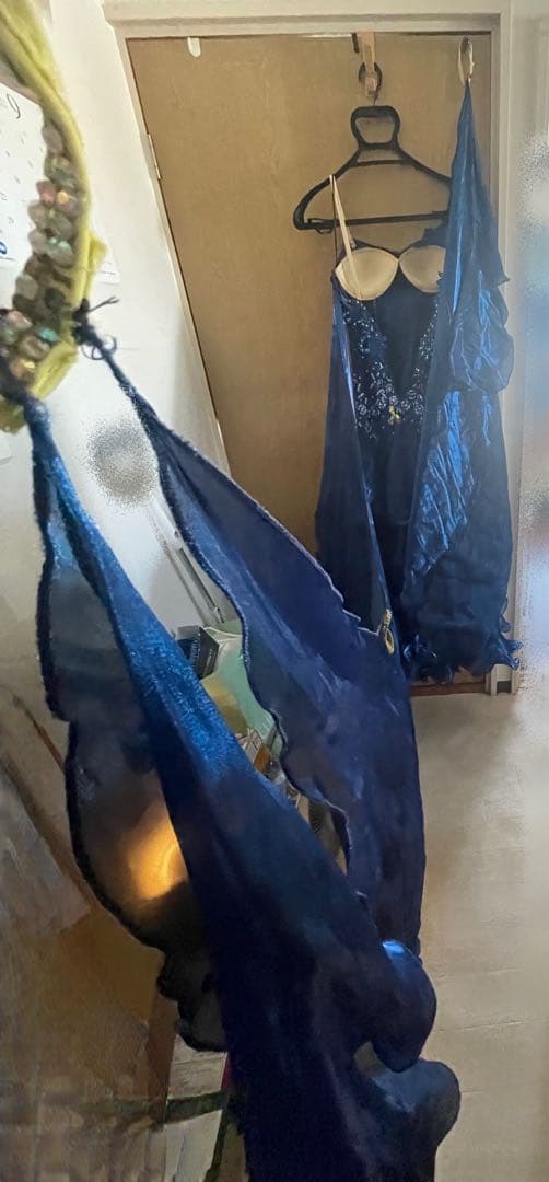 【USED】社交ダンスドレス スタンダード ネイビー