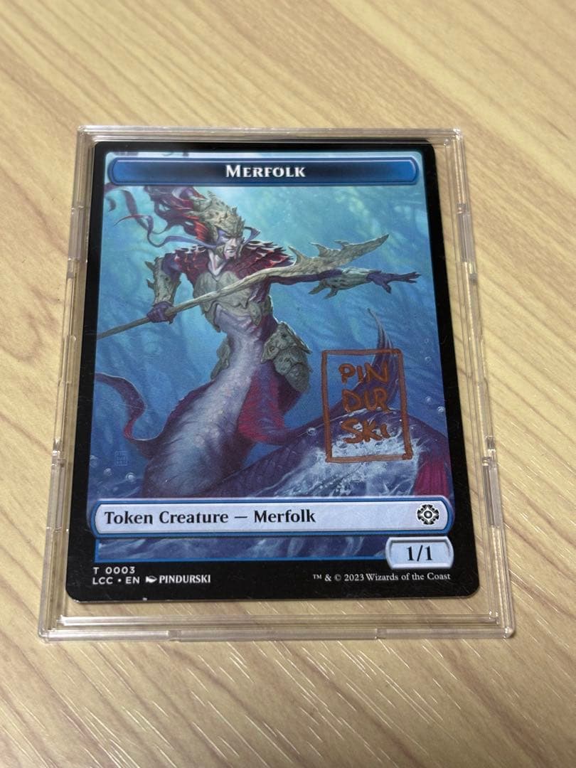 mtg アーティストプルーフ　ap マーフォークトークン　スケッチ　サイン付き