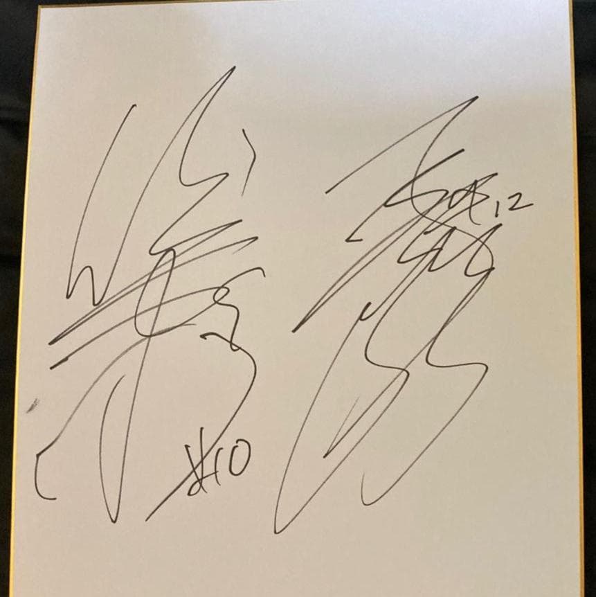 女子バスケ渡嘉敷来夢・吉田亜沙美の直筆サイン色紙【匿名配送】