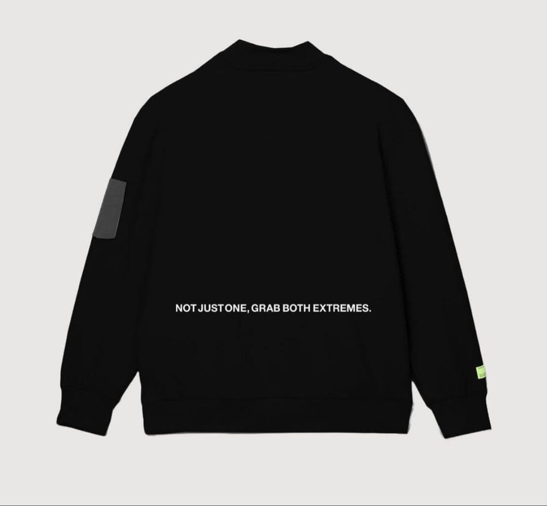 メンズウェア RUFFLOG MOCK NECK SWEAT BLACK