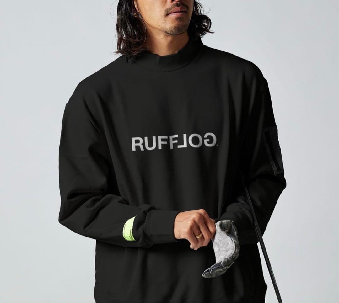 メンズウェア RUFFLOG MOCK NECK SWEAT BLACK