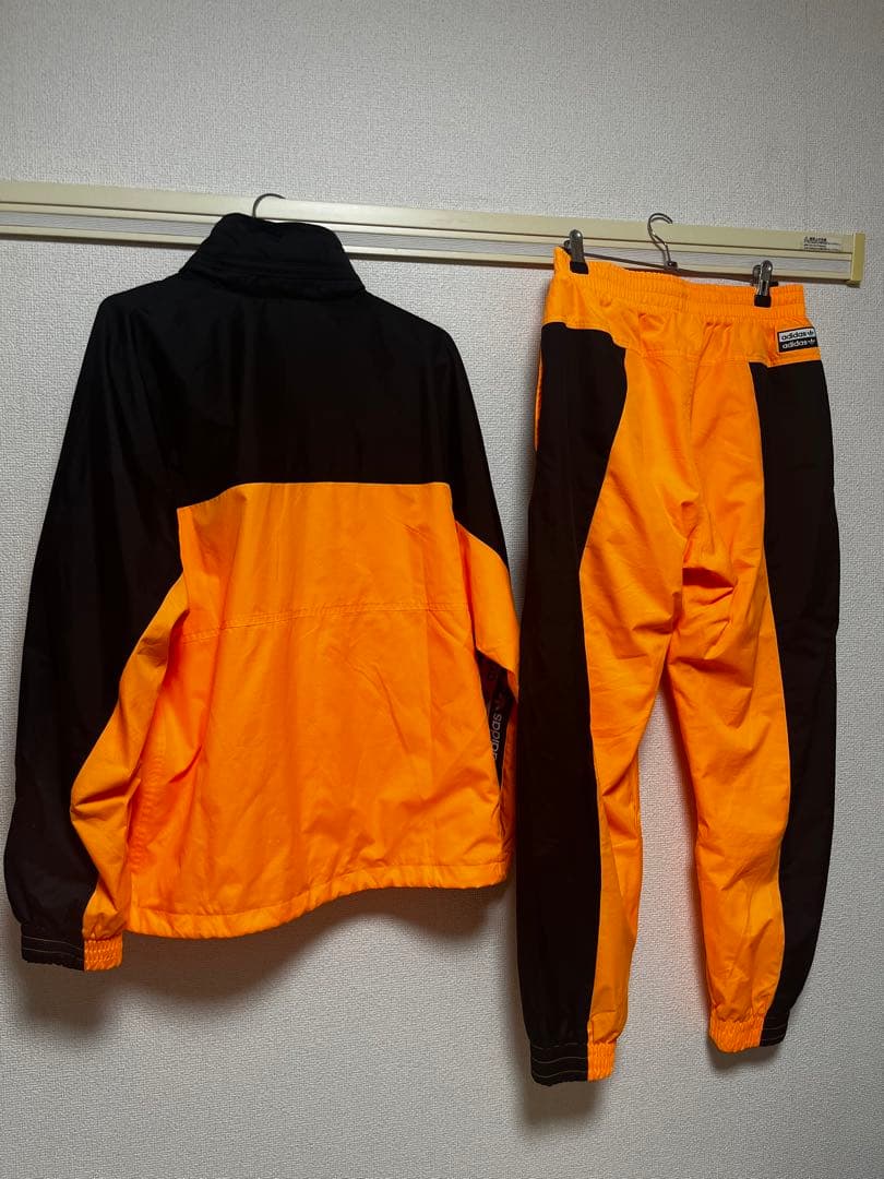 adidas ジャージ上下セット オレンジ/黒　超希少