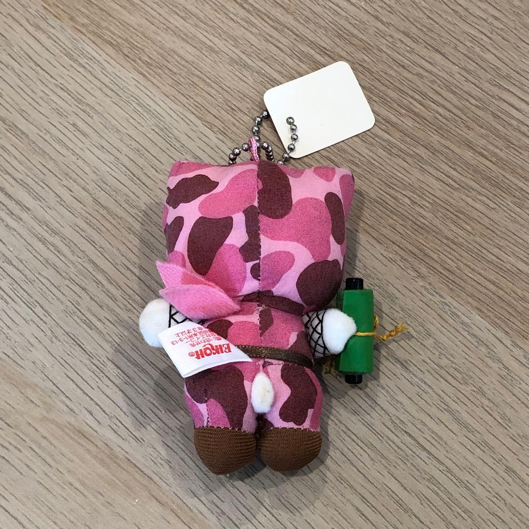 タグ付き レア 希少 2002年 ハローキティ 迷彩 忍者 キーホルダー レトロ