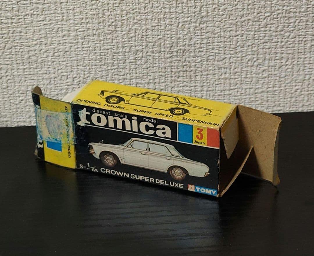 TOMICA　トミカ　クラウンDX　メタブルー　白シート　1Aホイール　箱付き