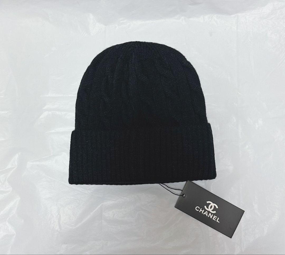 CHANEL ブラック ニットビーニー
