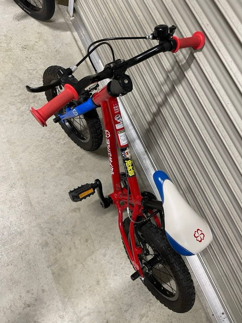 ヨツバサイクル　14インチ レッド/ブルー