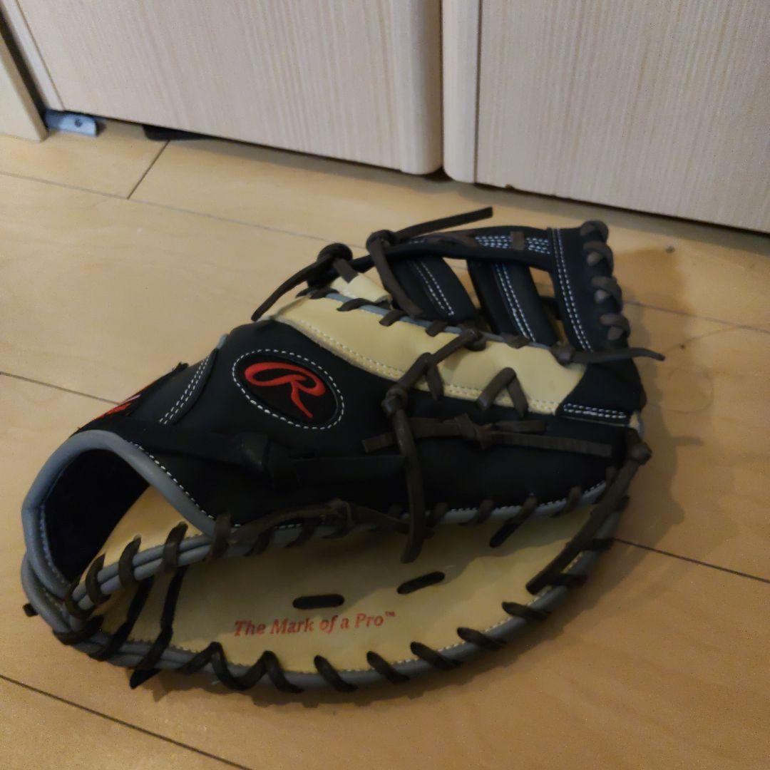 Rawlings ファーストミット 黒/ベージュ