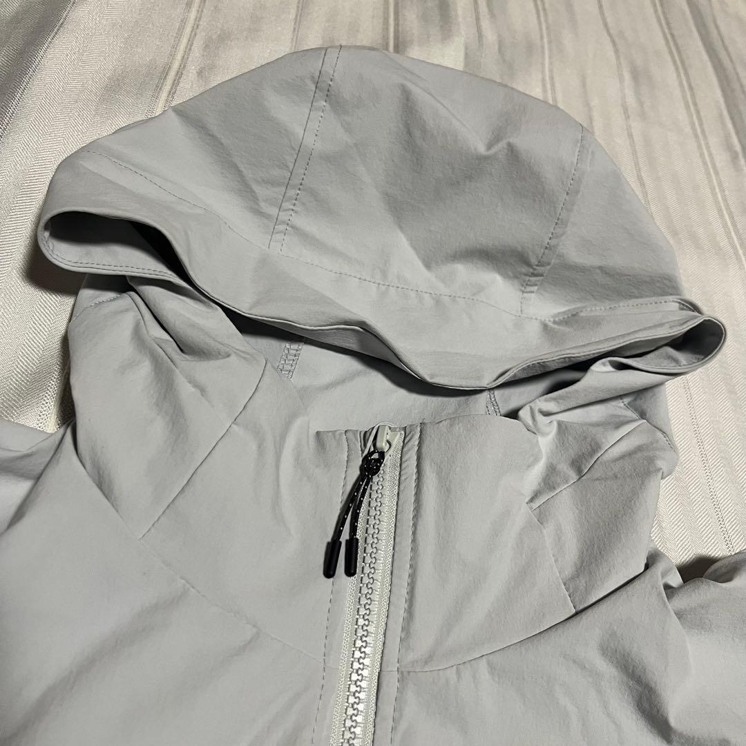 MOVE SPORT ライトグレー フード付き ウォームアップウェアXLサイズ