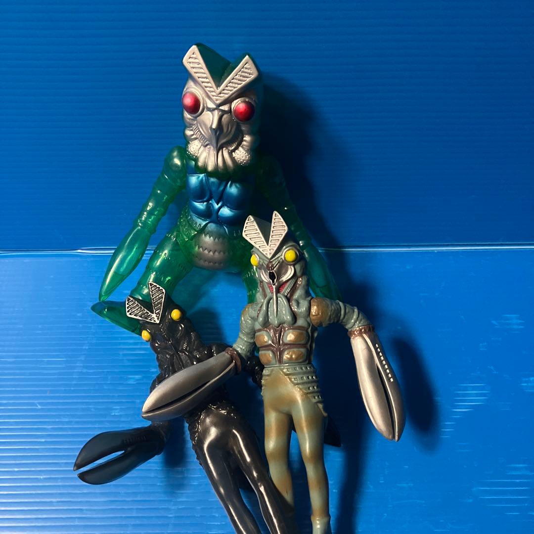 バンダイ　バルタン星人　ソフビ3点セット