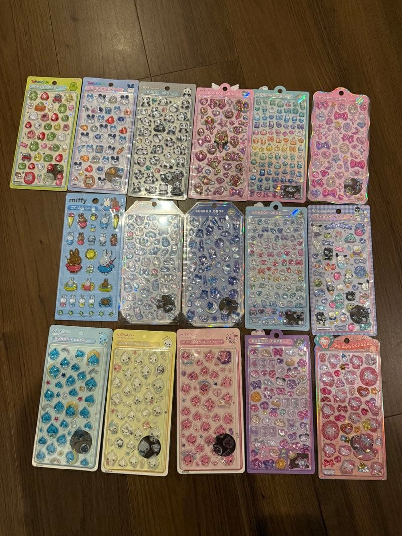ボンボンドロップシール正規品13枚➕しずくちゃん風シール3枚セット