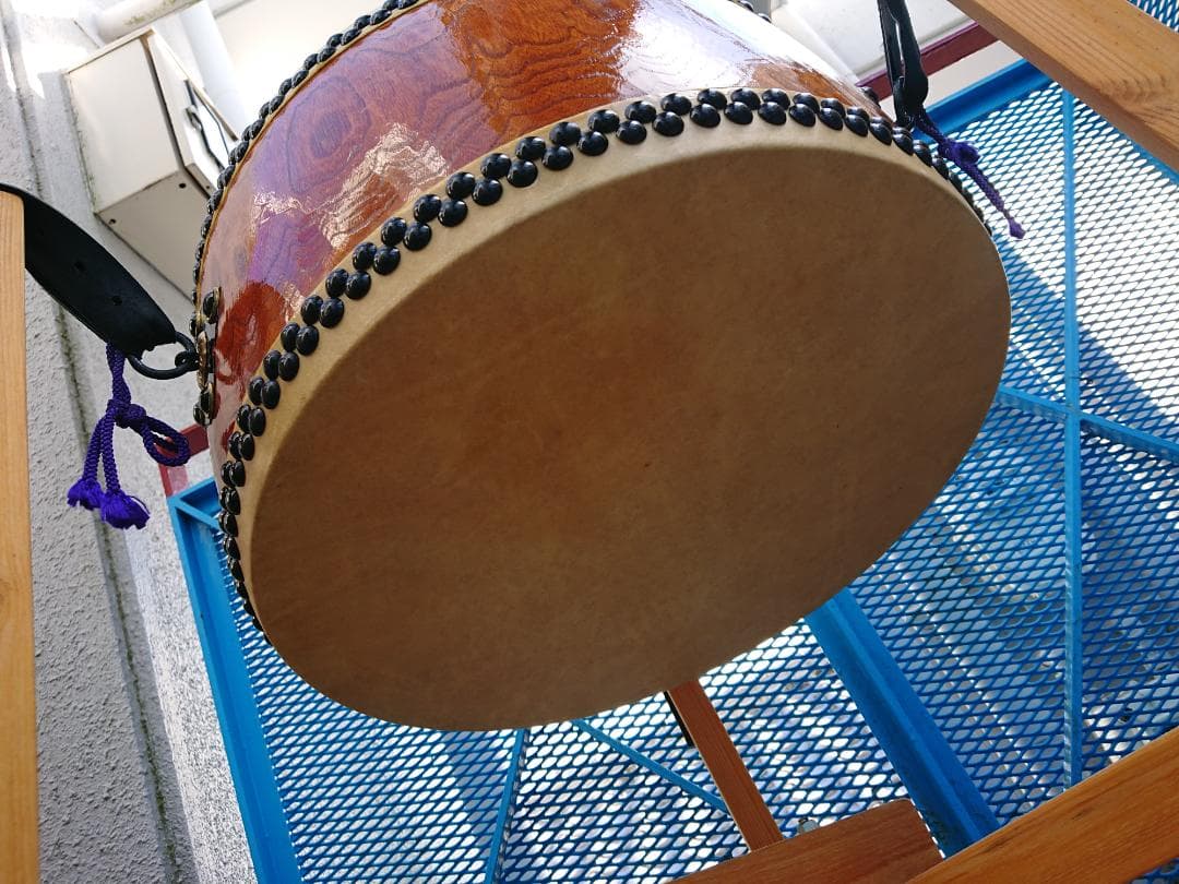 グッチーさん専用【送料無料】１尺５寸平胴太鼓　ケース・バチ付き