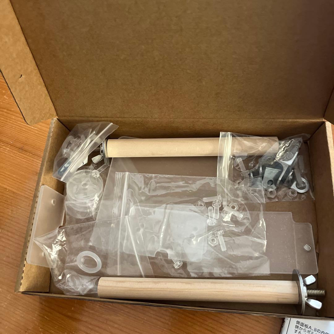 コトリウム350-Ⅱ 未使用　アクリル　鳥籠　鳥かご　透明　餌飛び防止