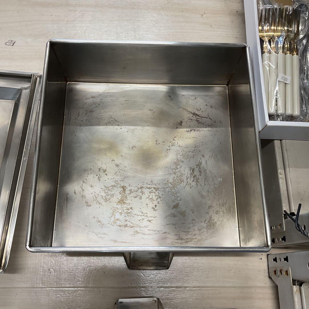 ステンレス製2段蒸し器　中古　350/350/400