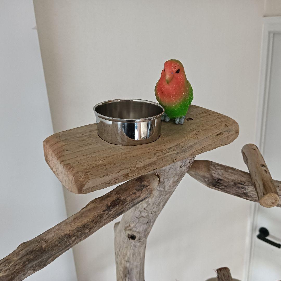 びぐ バードアスレチックジム大型 天然木 自然木 流木 インコ おもちゃ