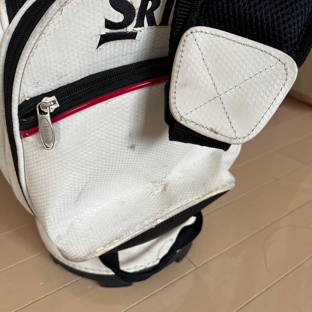 Srixon キャディバッグ ホワイト ブラック レッド