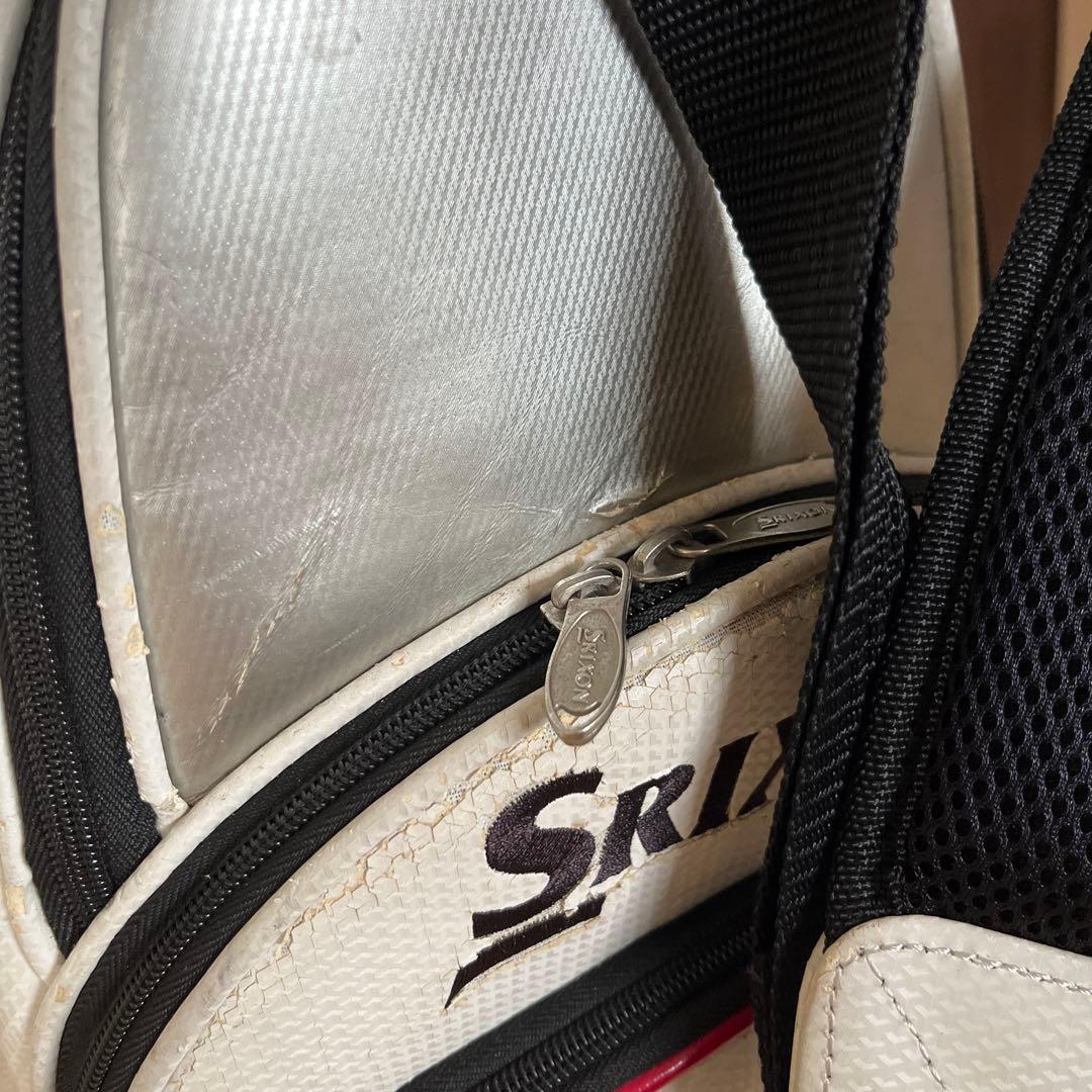 Srixon キャディバッグ ホワイト ブラック レッド