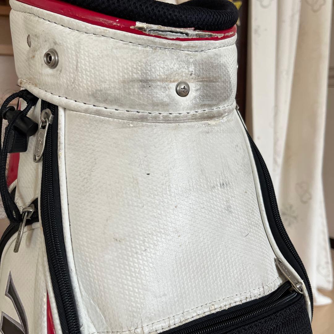 Srixon キャディバッグ ホワイト ブラック レッド
