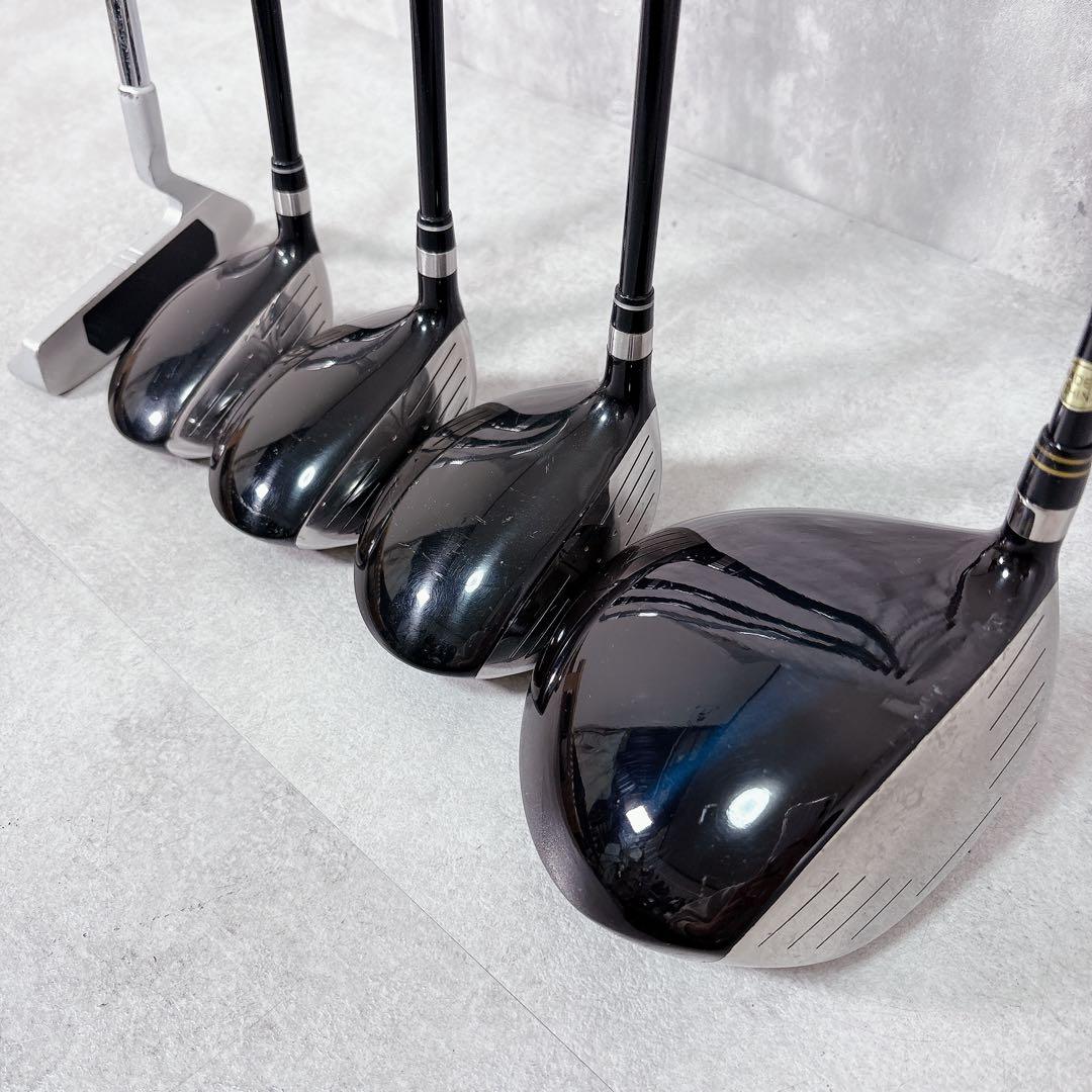 V944 スポルディング 他 ゴルフクラブ メンズ フルセット プーマ 紫黒 R
