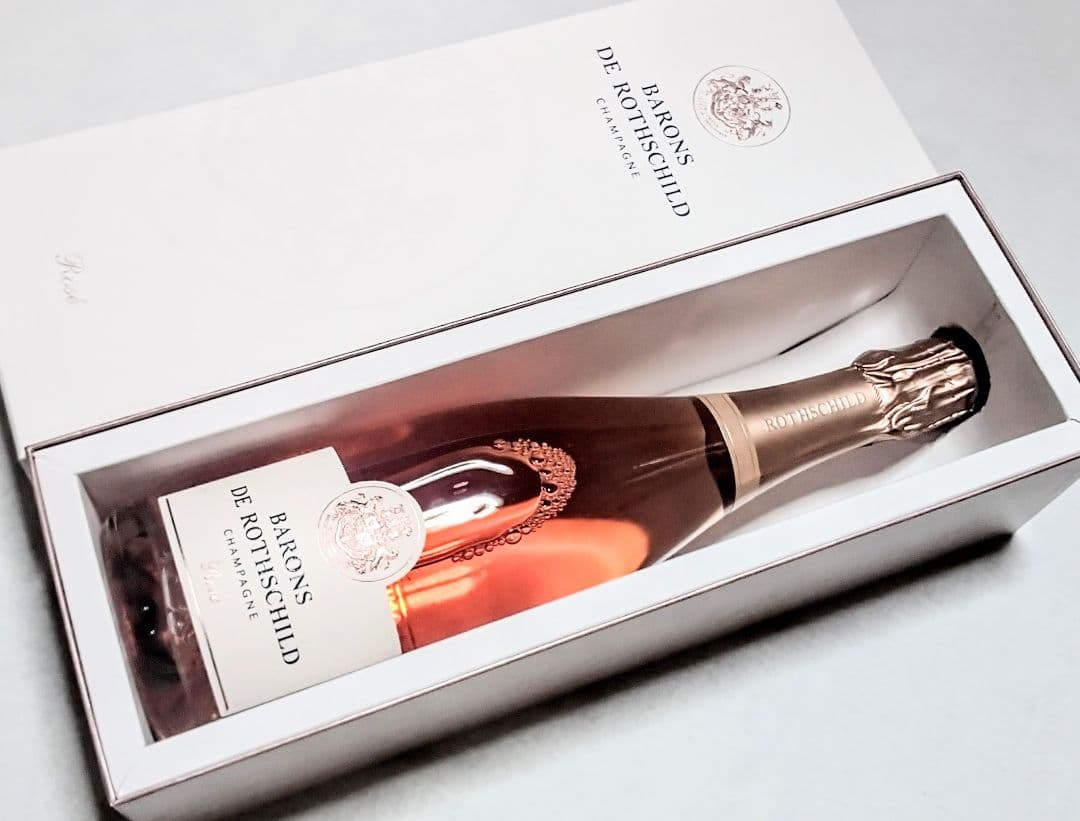 高級ロゼシャンパン(バロンドロスチャイルド&ムートンカデハーフ白ワイン)2本格安