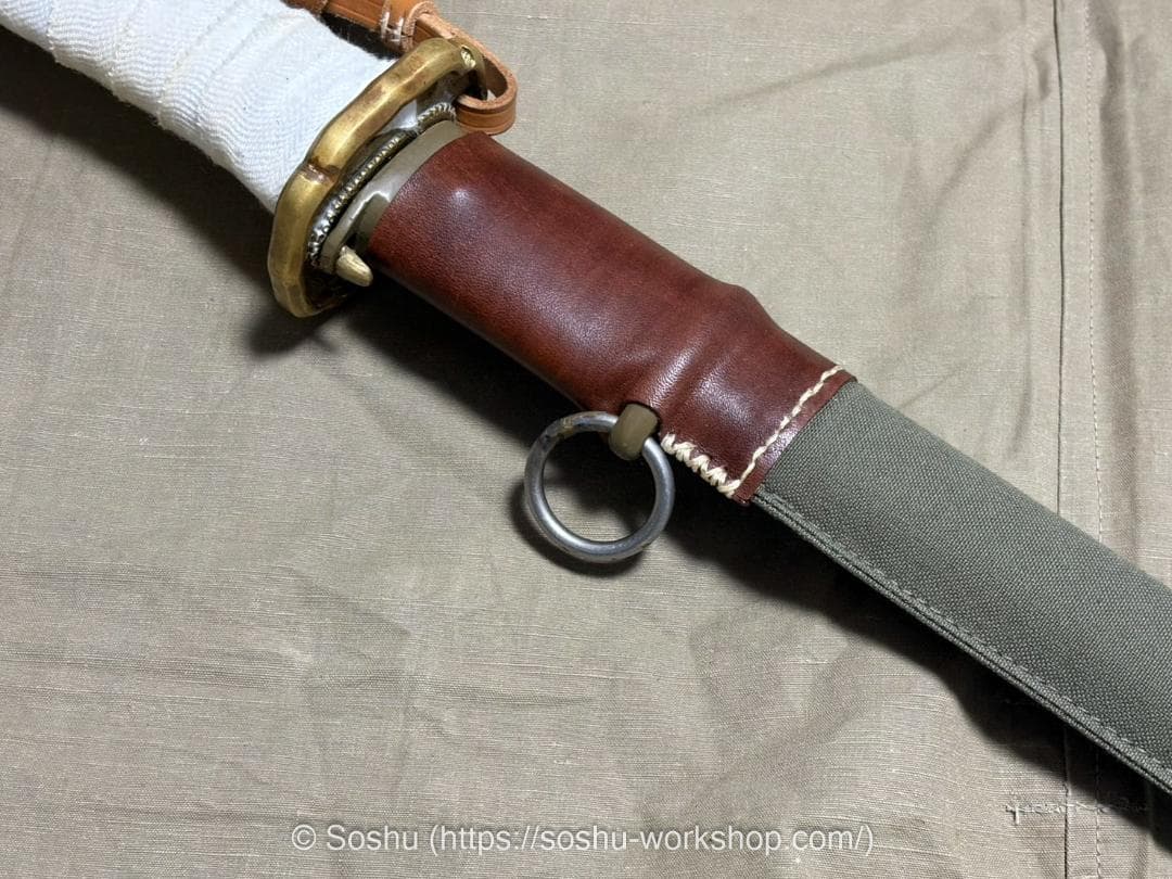 九五式軍刀用鞘覆 日本陸軍 曹長刀 鞘カバー 憲兵 騎兵