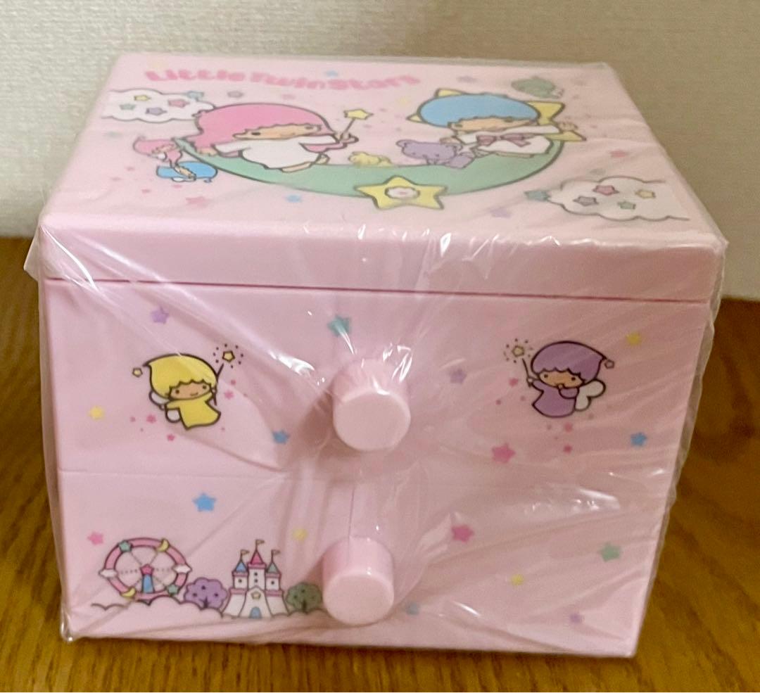 キキララ 2段ミニプラチェスト リトルツインスターズ 小物入れ 収納 サンリオ
